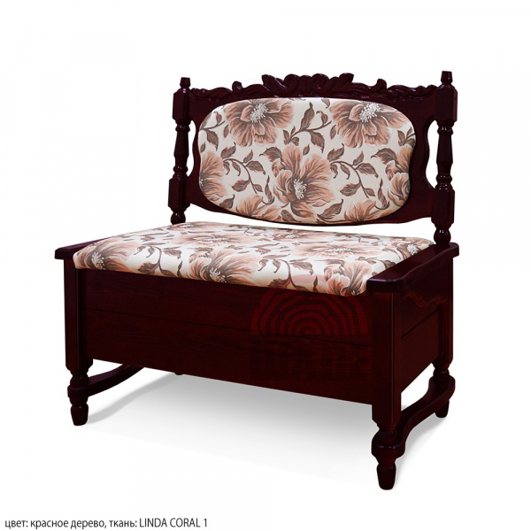Диван "Картрайд с резьбой" и углублённым ящиком